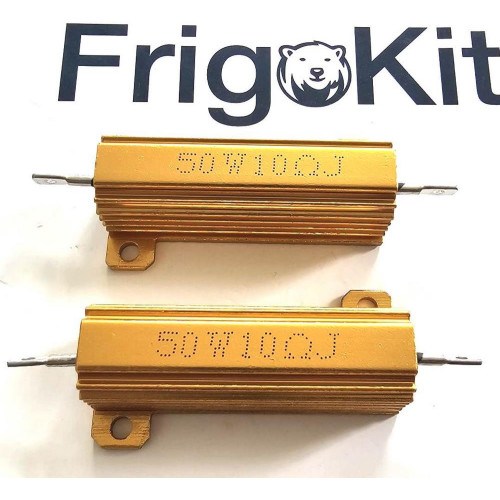 50W 10 Ohm Aluminum Case Resistor – Pack of 5 Gold Shunt Resistors